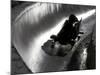 Silhouette of Bobsled in Action, Park City, Utah, USA-Chris Trotman-Mounted Photographic Print