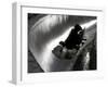 Silhouette of Bobsled in Action, Park City, Utah, USA-Chris Trotman-Framed Photographic Print