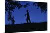 Silhouette of Boy Walking-William P. Gottlieb-Mounted Photographic Print