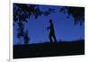 Silhouette of Boy Walking-William P. Gottlieb-Framed Photographic Print