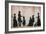 Silhouette of Camsie Family of O'Harrabrook, Ballymoney, Co. Antrim, 1838, cut by Augustin Edouart-null-Framed Giclee Print