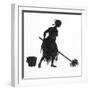 Silhouette of Cinderella-Arthur Rackham-Framed Art Print