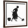 Silhouette of Cinderella-Arthur Rackham-Framed Premium Giclee Print