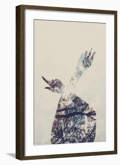 Silhouette of Female Figure-Carolina Hernandez-Framed Photographic Print