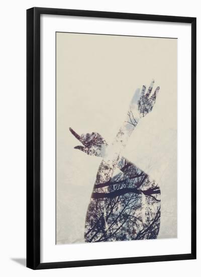 Silhouette of Female Figure-Carolina Hernandez-Framed Photographic Print