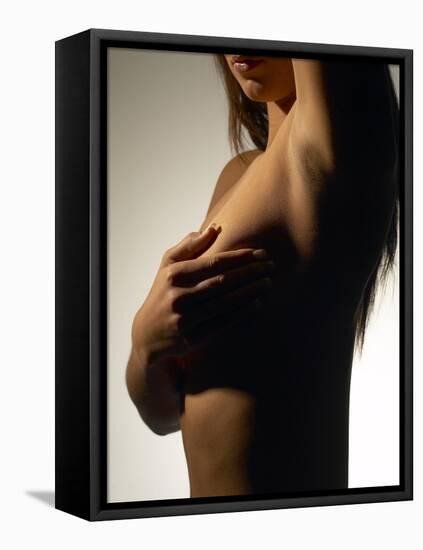 Silhouette of Female Nude-null-Framed Stretched Canvas