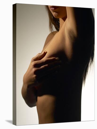 Silhouette of Female Nude-null-Stretched Canvas