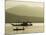 Silhouette of Fishing Boat at Sunset, Puerto Princesa, Palawan, Philippines, Southeast Asia-Kober Christian-Mounted Photographic Print