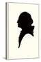 Silhouette of George Washington-null-Stretched Canvas