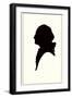 Silhouette of George Washington-null-Framed Art Print