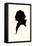 Silhouette of George Washington-null-Framed Stretched Canvas