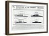 Silhouette of German Cruisers 1914-null-Framed Art Print