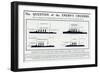 Silhouette of German Cruisers 1914-null-Framed Art Print