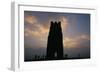 Silhouette of Glastonbury Tor, Somerset, England, U.K.-Julia Bayne-Framed Photographic Print