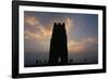 Silhouette of Glastonbury Tor, Somerset, England, U.K.-Julia Bayne-Framed Photographic Print