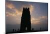 Silhouette of Glastonbury Tor, Somerset, England, U.K.-Julia Bayne-Mounted Photographic Print