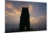 Silhouette of Glastonbury Tor, Somerset, England, U.K.-Julia Bayne-Mounted Photographic Print