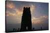 Silhouette of Glastonbury Tor, Somerset, England, U.K.-Julia Bayne-Stretched Canvas