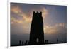 Silhouette of Glastonbury Tor, Somerset, England, U.K.-Julia Bayne-Framed Photographic Print