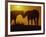 Silhouette of Horses at Sunset-Jerry Koontz-Framed Photographic Print