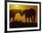 Silhouette of Horses at Sunset-Jerry Koontz-Framed Photographic Print