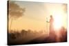 Silhouette of Jesus in the Sunlight-1971yes-Stretched Canvas