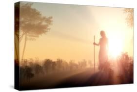 Silhouette of Jesus in the Sunlight-1971yes-Stretched Canvas