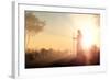 Silhouette of Jesus in the Sunlight-1971yes-Framed Photographic Print