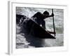 Silhouette of Kayaker in Action, Sydney, Austrailia-Chris Cole-Framed Photographic Print