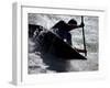 Silhouette of Kayaker in Action, Sydney, Austrailia-Chris Cole-Framed Photographic Print