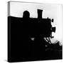 Silhouette of Last of the Steam Locomotives of Norfolk Western Railroad-Walker Evans-Stretched Canvas