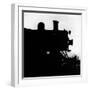 Silhouette of Last of the Steam Locomotives of Norfolk Western Railroad-Walker Evans-Framed Premium Photographic Print