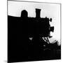 Silhouette of Last of the Steam Locomotives of Norfolk Western Railroad-Walker Evans-Mounted Premium Photographic Print