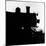 Silhouette of Last of the Steam Locomotives of Norfolk Western Railroad-Walker Evans-Mounted Photographic Print