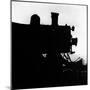 Silhouette of Last of the Steam Locomotives of Norfolk Western Railroad-Walker Evans-Mounted Photographic Print