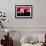 Silhouette of Life Guard Station at Sunset - Miami-Philippe Hugonnard-Framed Photographic Print displayed on a wall