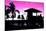 Silhouette of Life Guard Station at Sunset - Miami-Philippe Hugonnard-Mounted Photographic Print