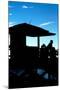 Silhouette of Life Guard Station at Sunset - Miami-Philippe Hugonnard-Mounted Photographic Print