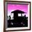 Silhouette of Life Guard Station at Sunset - Miami-Philippe Hugonnard-Framed Photographic Print