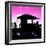 Silhouette of Life Guard Station at Sunset - Miami-Philippe Hugonnard-Framed Photographic Print