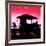 Silhouette of Life Guard Station at Sunset - Miami-Philippe Hugonnard-Framed Photographic Print