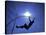 Silhouette of Male Pole Vaulter-Steven Sutton-Stretched Canvas