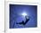 Silhouette of Male Pole Vaulter-Steven Sutton-Framed Photographic Print