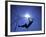 Silhouette of Male Pole Vaulter-Steven Sutton-Framed Photographic Print