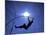Silhouette of Male Pole Vaulter-Steven Sutton-Mounted Photographic Print