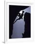 Silhouette of Male Rock Climber-null-Framed Photographic Print
