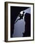 Silhouette of Male Rock Climber-null-Framed Photographic Print