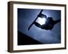 Silhouette of Male Snowboarder Flying over the Vert, Salt Lake City, Utah, USA-Chris Trotman-Framed Premium Photographic Print