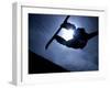 Silhouette of Male Snowboarder Flying over the Vert, Salt Lake City, Utah, USA-Chris Trotman-Framed Premium Photographic Print