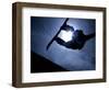 Silhouette of Male Snowboarder Flying over the Vert, Salt Lake City, Utah, USA-Chris Trotman-Framed Premium Photographic Print